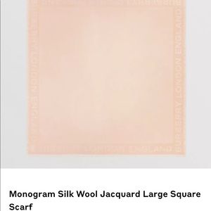 Burberry LARGE baby pink scarf